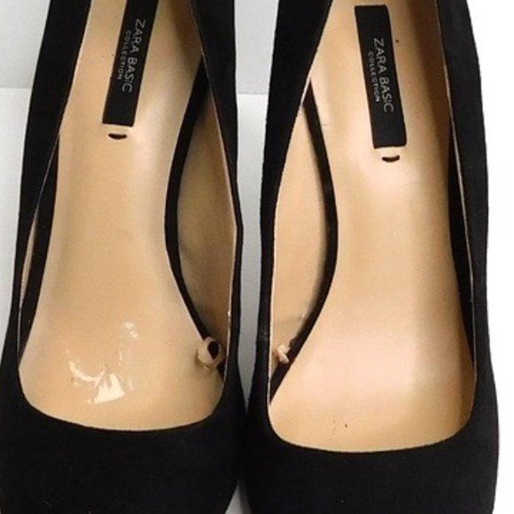 Zara Basic Black Suede Pump - Picture 6 of 12